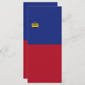Menu Drapeau du Liechtenstein (Devant / Derrière)