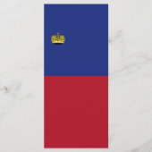 Menu Drapeau du Liechtenstein (Devant)