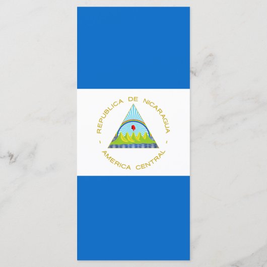 Menu Drapeau du Nicaragua (Dos)