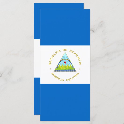 Menu Drapeau du Nicaragua (Devant / Derrière)