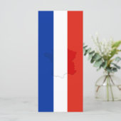 Menu drapeau français (Debout devant)