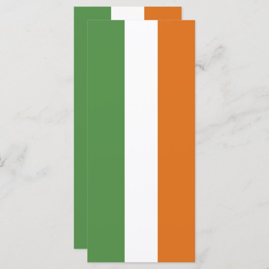 Menu Drapeau irlandais (Devant / Derrière)