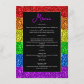 Menu Drapeau LGBT arc-en-ciel scintille gay lesbienne m (Devant)
