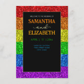 Menu Drapeau LGBT arc-en-ciel scintille gay lesbienne m (Dos)