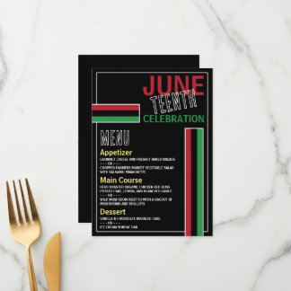 Menu Drapeau panafricain Conception, 12° anniversaire