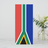 Menu drapeau sud-africain (Debout devant)
