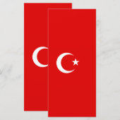 Menu Drapeau turc (Devant / Derrière)