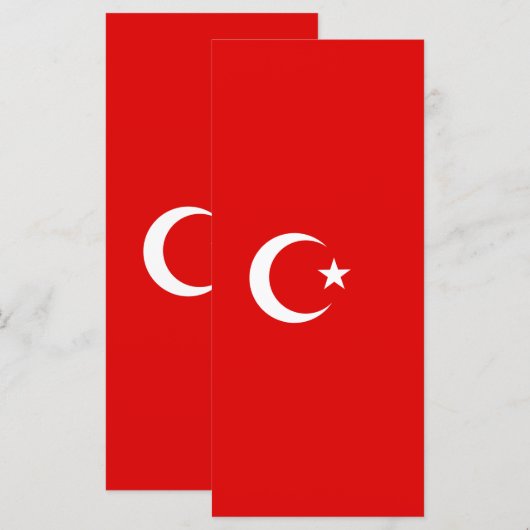 Menu Drapeau turc (Devant / Derrière)