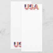Menu Drapeau USA (Devant / Derrière)