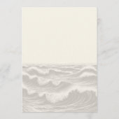 Menu Dreamy Blue Palm Trees Mariage (Dos)