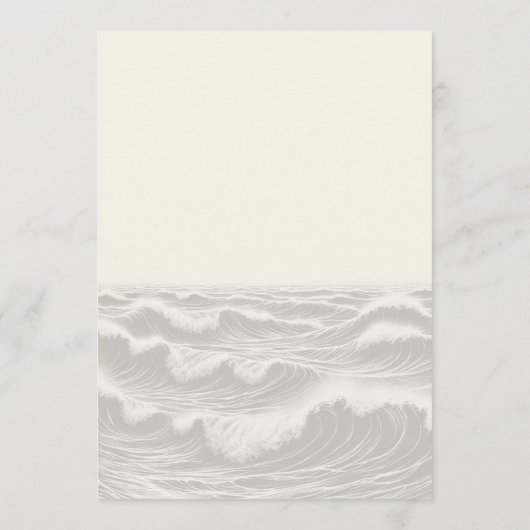 Menu Dreamy Blue Palm Trees Mariage (Dos)