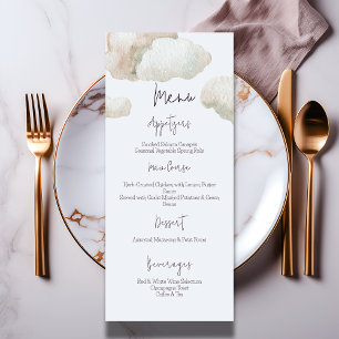 Menu Dreamy Heaven envoyé Blue Boy Baby shower