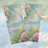 Menu Dreamy Lakeside Garden Wedding