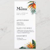 Menu & Drinken Paradijsvogels Bliss (Voorkant)