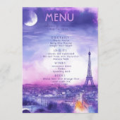 Menu DRINKS + lovely text Amour Éternel  (Devant)