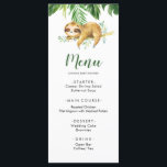 Menu du Baby shower de la fentes pour garçons trop<br><div class="desc">Menu du Baby shower de la fentes pour garçons tropicaux</div>