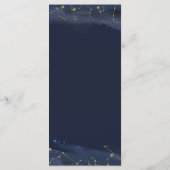 Menu du Baby shower de nuit Sky Over the Moon (Dos)