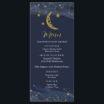 Menu du Baby shower de nuit Sky Over the Moon<br><div class="desc">Menu du Baby shower de nuit Sky Over the Moon</div>