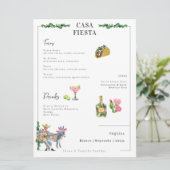 Menu du Bar à Tacos Fiesta | Menu de la Soirée Teq (Debout devant)