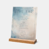 Menu du Bar Aquarelle Eau Sérène (Angle)