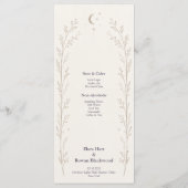 Menu du Bar Mariage Céleste (Dos)