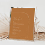 Menu du bar Mariage en terre cuite moderne<br><div class="desc">Doté d'un design simple et propre, il vous propose une liste de boissons élégantes, afin que vos invités sachent exactement ce qui est servi. Du vin aux cocktails en passant par tout le reste, cette carte est parfaite pour un mariage moderne à la recherche d'une touche subtile mais design. Conçu...</div>