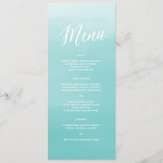 Menu du bord de la mer | (Devant)