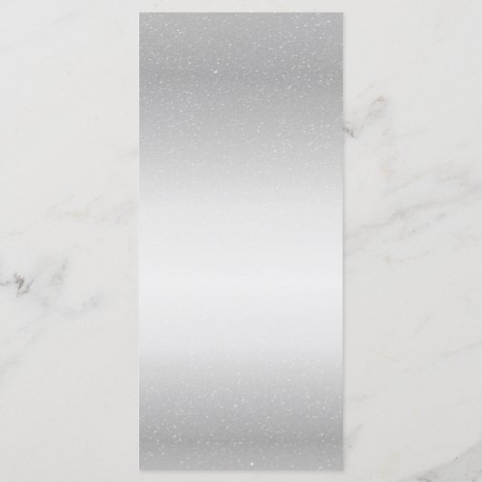 Menu du buffet de mariage argenté (Dos)