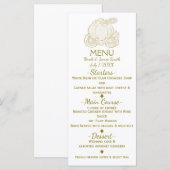 Menu du conte de fées de la princesse au carrosse  (Devant / Derrière)