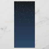 Menu du dîner de mariage rustique sous les étoiles (Dos)