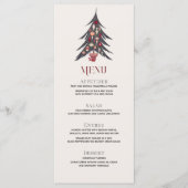 Menu du dîner de Noël (Devant)