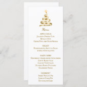 Menu du dîner de Noël (Devant / Derrière)