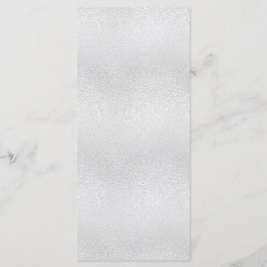 Menu du dîner de Noël argenté (Dos)