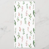 Menu du dîner de Noël de 4 x 9 pouces 2021 (Dos)