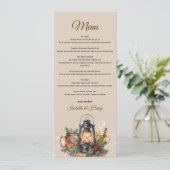 Menu du dîner de répétition Boissons confortables (Debout devant)