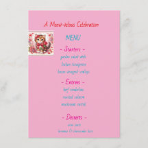 Menu du dîner de répétition Meow-velous de Whisker