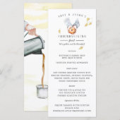 Menu du dîner de Thanksgiving et Friendsgiving (Devant / Derrière)