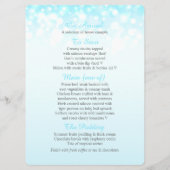 Menu du dîner mariage gris bulle graphique (Dos)