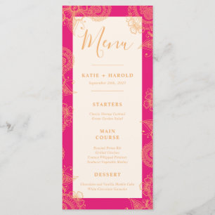 Menu Du Dîner Mariage Mehndi