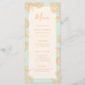 Menu Du Dîner Mariage Mehndi (Devant)