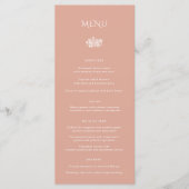Menu du dîner Mariage Norwich (Devant)