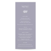 Menu du dîner Mariage Norwich