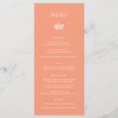 Menu du dîner Mariage Norwich (Devant)