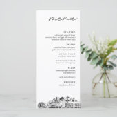 Menu du dîner Mariage Seattle Skyline (Debout devant)