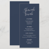 Menu Du Dîner Rosh Hashanah Moderne Simple (Devant / Derrière)