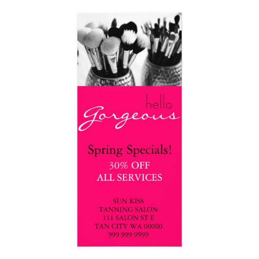 Menu du flyer de salon de brosse d'artiste de maqu (Devant)