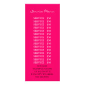 Menu du flyer de salon de brosse d'artiste de maqu (Dos)