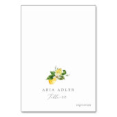 Menu du jardin de citron moderne Option Cartes de  (Par défaut)