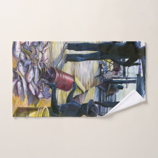 Menu du jour, Harbour Island, Bahamas (Serviette à main)