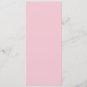 Menu du Mariage à anneaux florales pourpre (Dos)